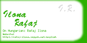 ilona rafaj business card